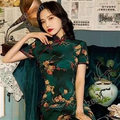 新款旗袍改良版租赁中国风气质老上海优雅化妆造型设计
