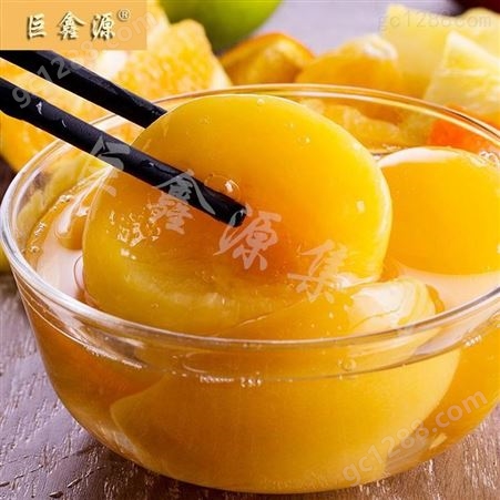 生鲜黄桃罐头 罐头 巨鑫源罐头厂家 尚维工厂食品直供