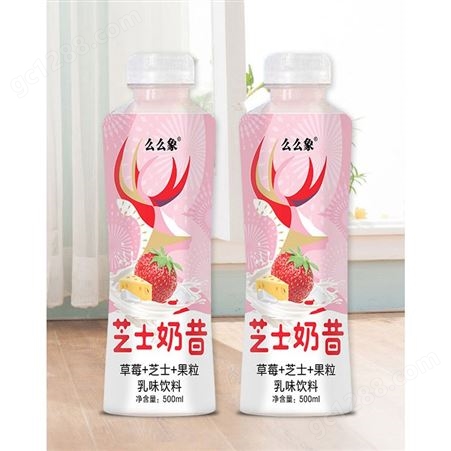 草莓芝士奶昔乳味饮料500ml果粒奶商超渠道含乳饮品