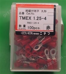 NICHIFU日富NTM圆型R型O型绝缘端子TMEX系列TMEX1.25-4
