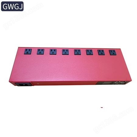 GWGJ 智能PDU机柜插座8口美规老化架专用 SNMP 编程开发网络远程控制