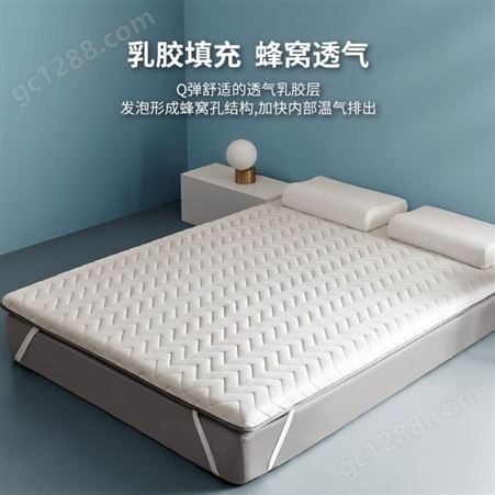 双人天然乳胶床垫 高压回弹 酒店宿舍可用软垫 加工定制
