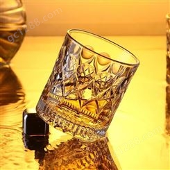 欧式水晶玻璃威士忌杯 酒吧洋酒杯家用水杯啤酒杯酒具套装烈酒杯