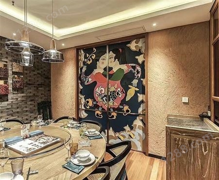 广州推荐 酒店背景装饰墙 大型壁画  无毒无味  3d墙绘设计展