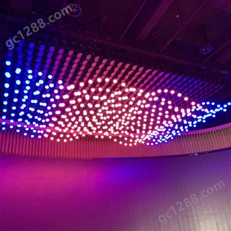 迪迩 售楼沙盘矩阵吊顶球 酒吧LED升降管 数控智能展厅