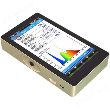 350C高精度光谱彩色照度计工程光谱仪显指色温坐标指数自动测试