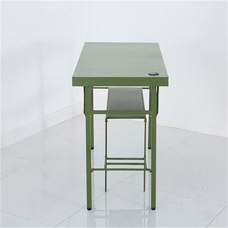 04型会议折叠作业桌椅 户外演习单人折叠桌 新材料折叠作业桌椅