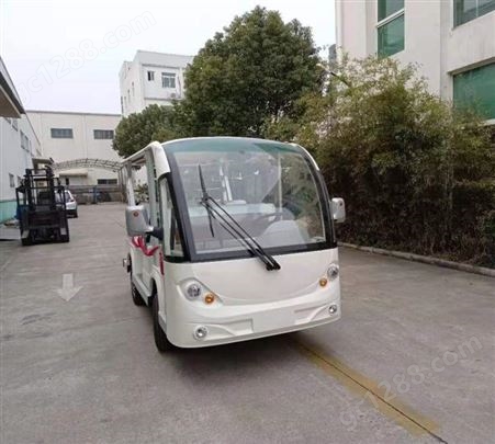 天津电动观光车 14座带冷暖空调电动观光车 敞开式全景电瓶观光车