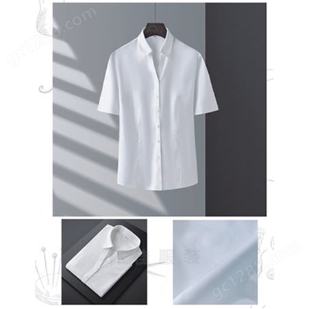 白领商务正装 男女士成衣免烫长短袖衬衫 衬衣职业工装定制