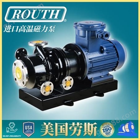 进口不锈钢磁力泵 40CQ-20P 氟塑料 卫生级 磁联轴器 美国劳斯ROUTH