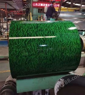 保温铝皮 绿色彩铝卷 高温烤漆小草印花卷 提供定制服务 正顺发