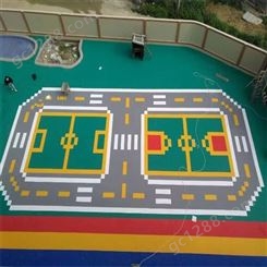 扬州 户外悬浮地板定做 篮球场悬浮拼装地板厂 来图定制