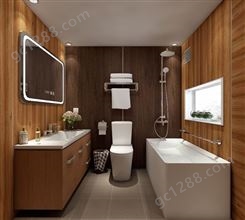 整体浴室 不受空间大小限制 抗磨损功能好 耐腐蚀 耐高温