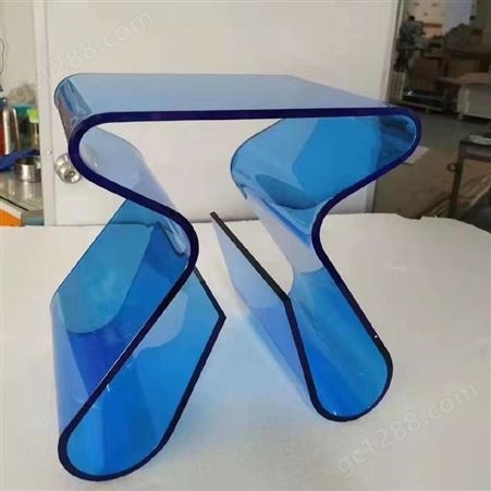 东莞飞剑简约亚克力休闲凳轻奢艺术化不规则透明有机玻璃凳