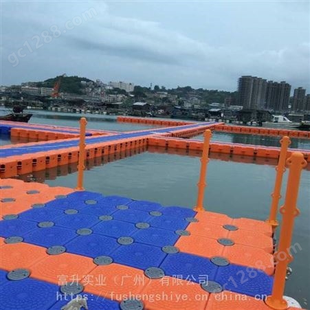水上浮桥浮筒游艇码头水上游泳池钓鱼平台浮动码头浮箱d