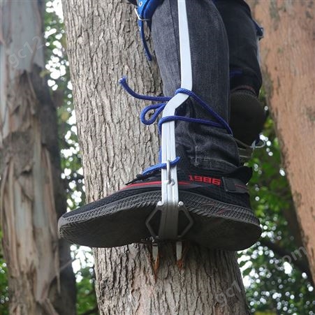双尖直立爬树神器爬大树脚扎子防滑专用工具 安全型专业上树