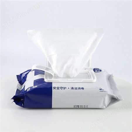 75度酒精湿巾大量批发50抽独立包装一次性卫生清洁消毒湿纸巾工厂