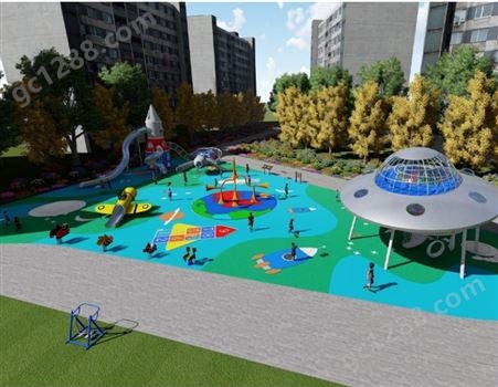 景区公园户外非标儿童游乐园不锈钢滑梯宇宙主题网红游玩设施