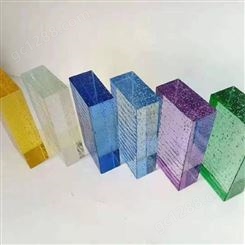 北京建安彩色发光玻璃砖玻璃挂片