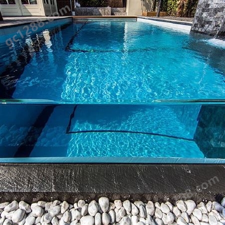喜兔别墅亚克力泳池 无边游泳池安装施工 透明板材批量出售