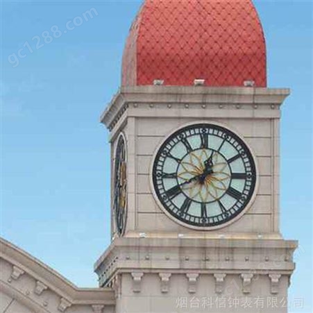 夹胶玻璃面学校大钟 楼顶大钟 全规格全系列 科信钟表规模企业