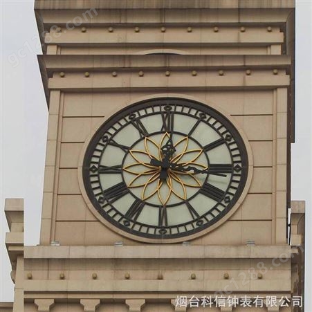 夹胶玻璃面学校大钟 楼顶大钟 全规格全系列 科信钟表规模企业