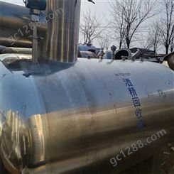 二手不锈钢酒精回收塔 500kg/h 600kg/h乙醇精馏塔工业溶剂回收塔