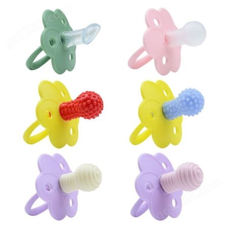 跨境新品宝宝磨牙玩具宽口硅胶奶嘴 婴儿安抚奶嘴工厂定制品牌OEM