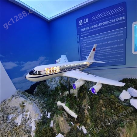 憬晨模型 飞机模型 仿真飞机模型 博物馆景观道具模型