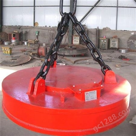 冠华 废铁废钢3吨1.2米起重机配件电磁吸盘 吸力均匀