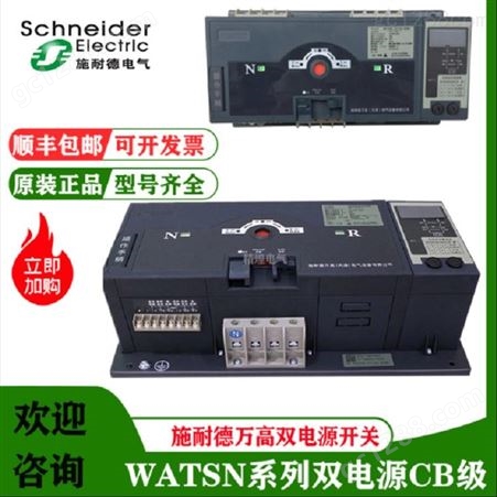 现货施耐德WATSNB-1250A/3P万高双电源