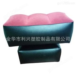 PVC充气凳子 充气植绒沙发 充气圆形沙发 充气方形凳子