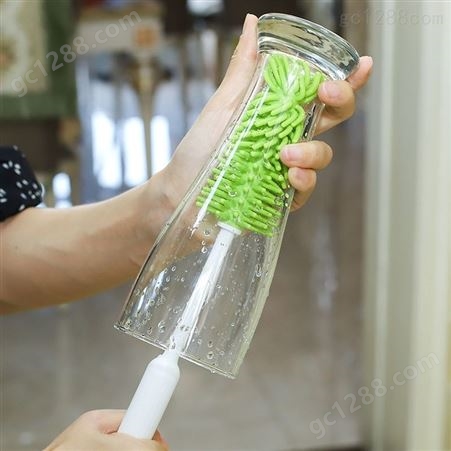 科安硅胶奶瓶刷 果汁瓶刷 长柄硅胶杯刷多功能硅胶清洁刷玻璃杯刷子